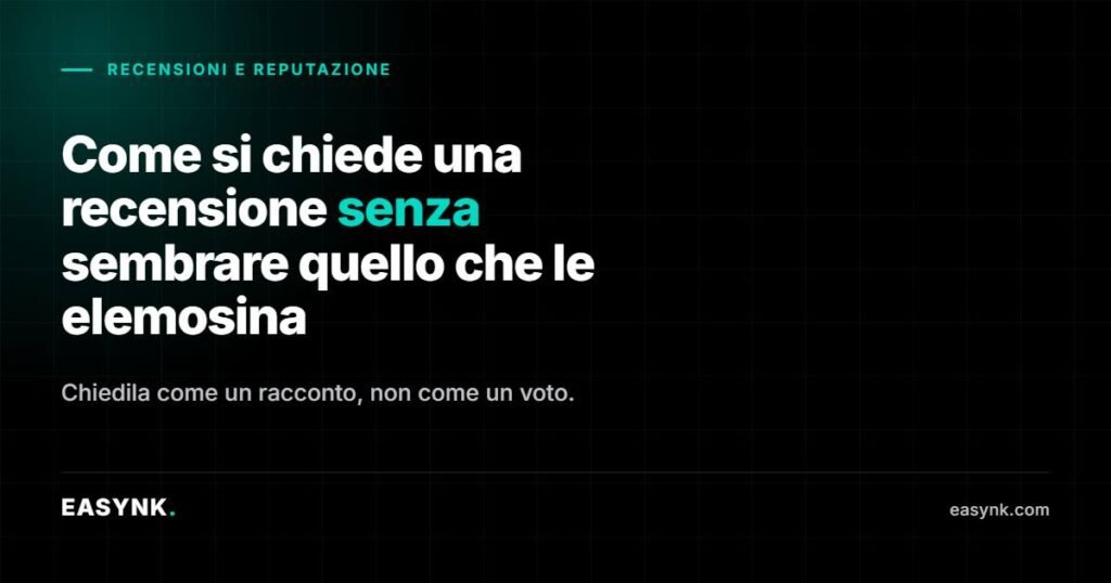 Copertina: come si chiede una recensione senza sembrare quello che le elemosina
